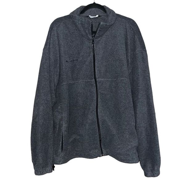 COLUMBIA Grey Zip Up Jacket Size 2X - Picture 1 of 6